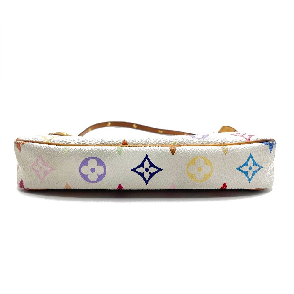 Louis Vuitton Monogram Multicolor Murakami Pochette Pouch Bag Accessories White - Picture 11 of 16